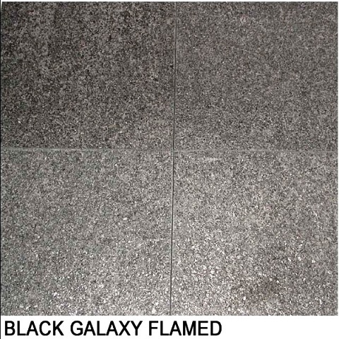 Black Galaxy Flamed Granite