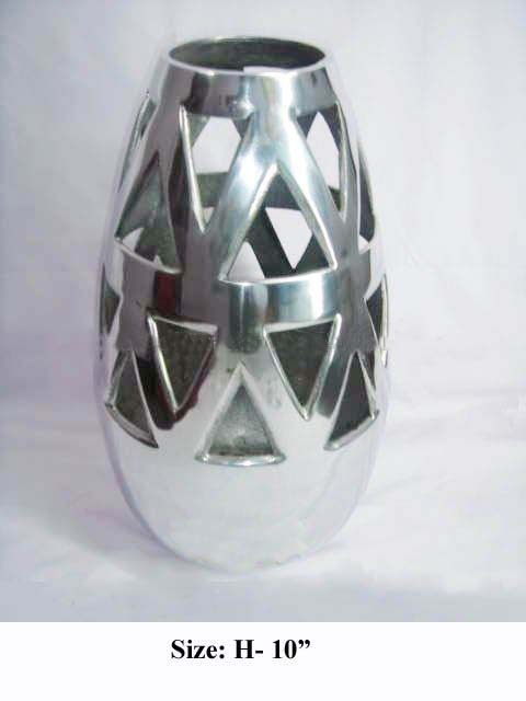 Aluminum vases
