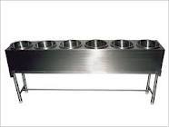 Six container bain marie