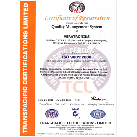 Quality Management System of Veratroniks