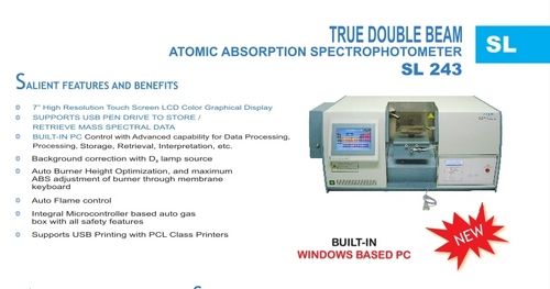 Absorption Spectrophotometer True Double Beam