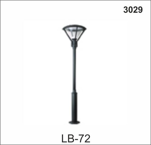 Round Garden Pole Lighting - Metal Glass 2.5m, 50W LED, 6500K | Durable, Weatherproof, Energy Efficient, Easy Install