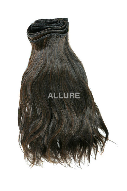 Natural Black & Brown Weft Human Hair