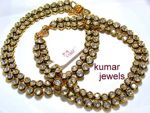 mughal antique payal gold plated with CZ stonesartificialfashionimitationcostumetrendy jewelry
