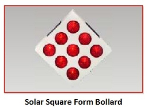 Square Solar Bollard