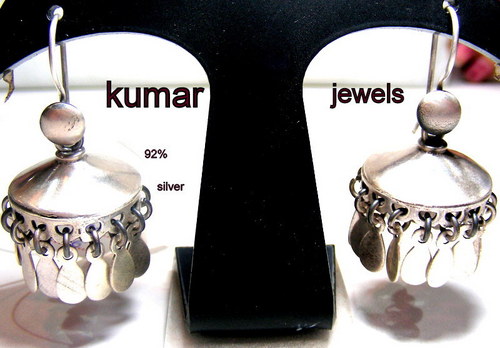 Mughal antique silver earrings,Fashion,costume, imitation jewelry,royal look,traditional earrings