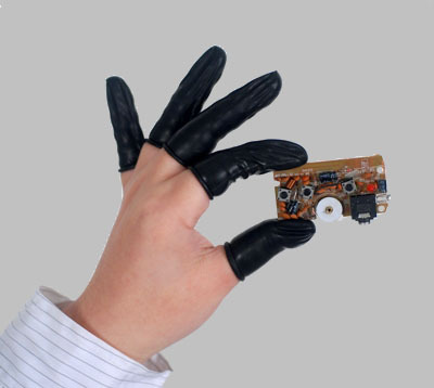 Anti-static black finger cots