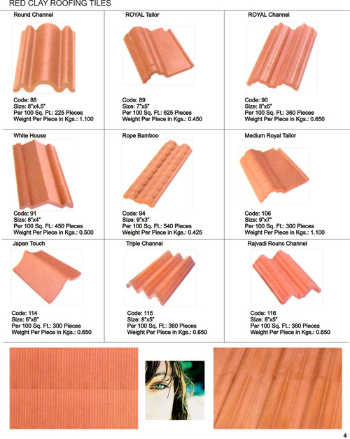 Red Clay Roofing Tiles B