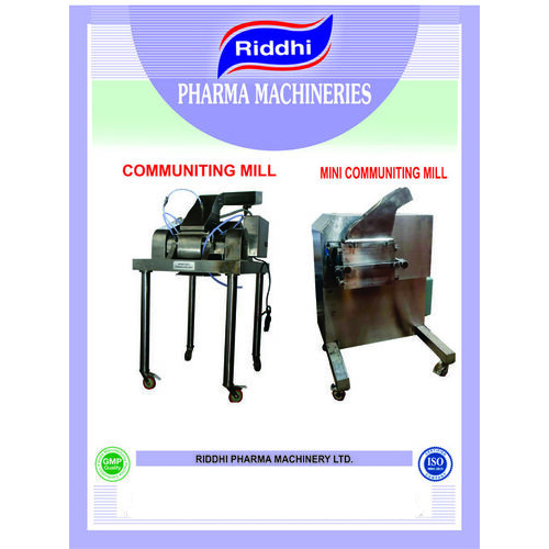 Communiting Mill - Capacity: 800 Kgs Per Hour Kg/Hr