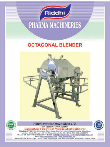 Octogonal Blender Capacity: 50-5000 Litres Kg/Hr