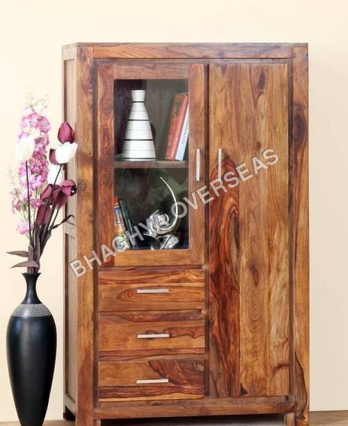 Wooden Almirah with Glass