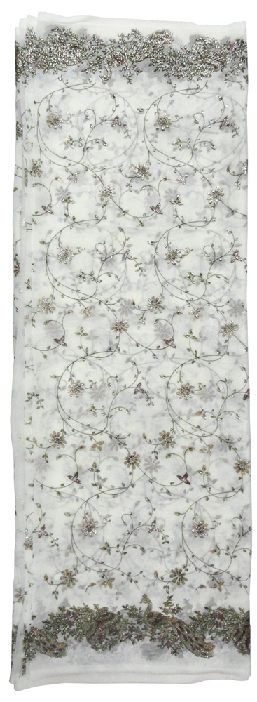 Hand Embroidery Cotton Saree