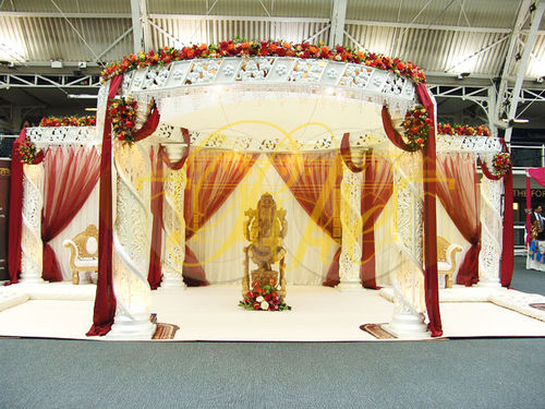 Wedding Fiber Crystal Mandap