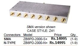 SMA Female 8 Way Splitter