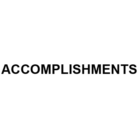 Accomplishments
