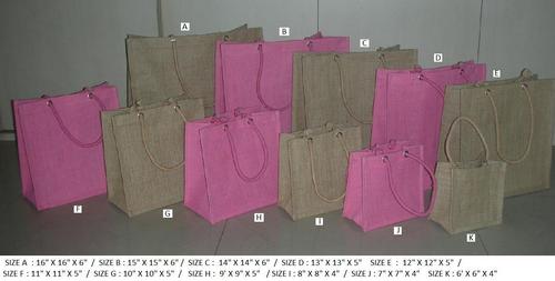 Laminated Jute Bag with Jute Handle