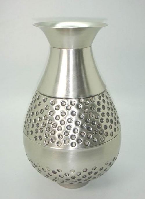 Nickel Plated Flower Vases