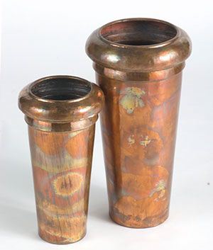 Copper Flower Vases