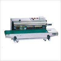 Horizontal Band Sealer Machine - Ms Body, 950x460x660mm Size | 0-12m/min Capacity, Teflon Sealing Bands, High Efficiency, 12 Month Warranty