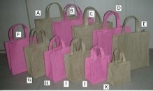 Laminated Jute Beach Bag with Padded Handle