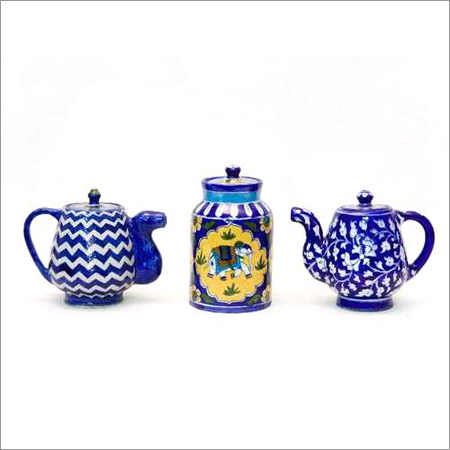 Blue Pottery Tea Pots