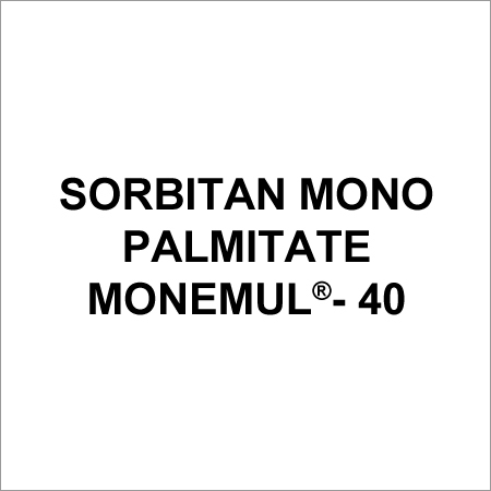 Sorbitan Monopalmitate Acid Value: 7.5 Mgkoh/G