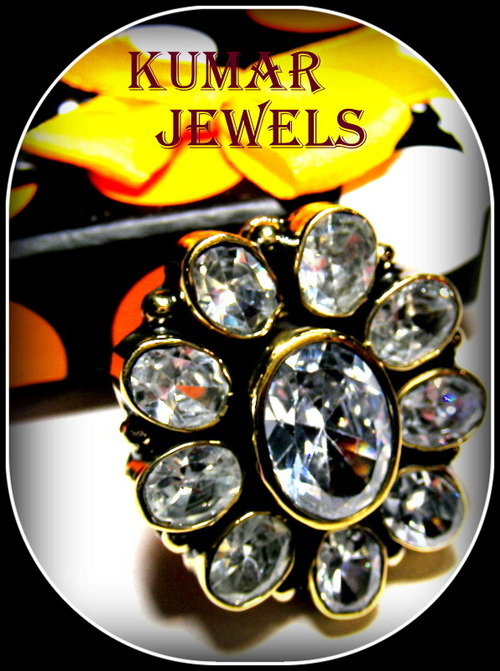 mughal antique kundan stone rings, fashion,imitation,costume,fancy jewelry