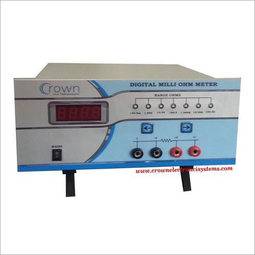 Digital Milli Ohm Meter By CROWN ELECTRONIC SYSTEMS