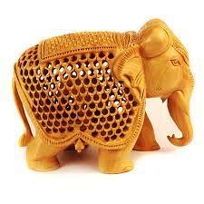 Jaali Elephant In Wooden