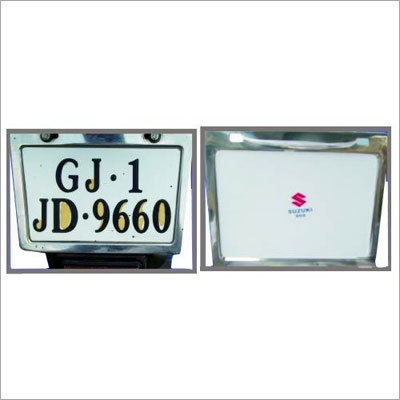 Stainless Steel Number Plate Rear