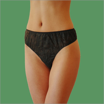 Highcut Panties - Non-Woven, XL to XXXL Sizes, Black Color | Soft, Tear Resistant, Skin-Friendly, Colorfast, Smooth Texture