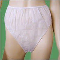 Ladies Panties - Non-woven, Universal Size, Ivory White | Soft, Skin-friendly, Alluring Design, Shrink Resistant, Colorfastness