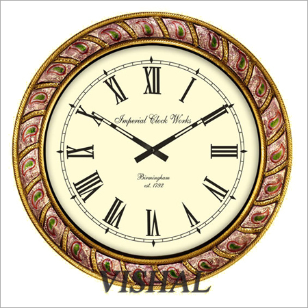 Meenakari Wall Clock