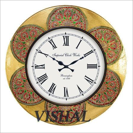 Traditional Meenakari Clock