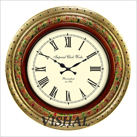 Marble Meenakari Clock