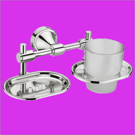 TUMBLER HOLDER WITH SOAP DISH
