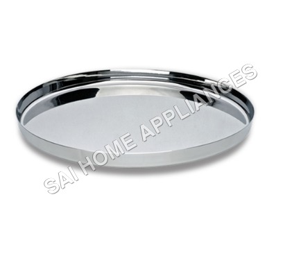 Plain Bogi Plate - Stainless Steel, 11-12 Inch, Silver Color | Ruggedness, Splendid Look, Easy To Clean, Flawless Finish