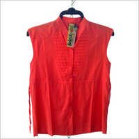Sleeveless Kurta Printing Service - Cotton, S-xl, Orange | Custom Digital Printing, Elegant Design, Vibrant Colors, Unique Style, Fast Service