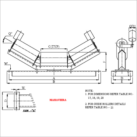 Three Piece SA Carrying Idler Set