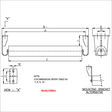 Single Piece Return Idler