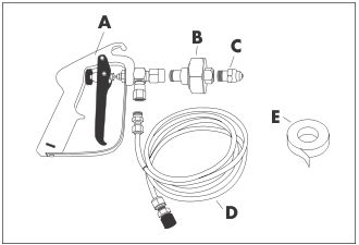 solvent dispenser gun