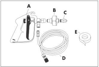 solvent dispenser gun