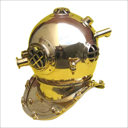 Divers Helmet Mark Five Solid Brass Plain