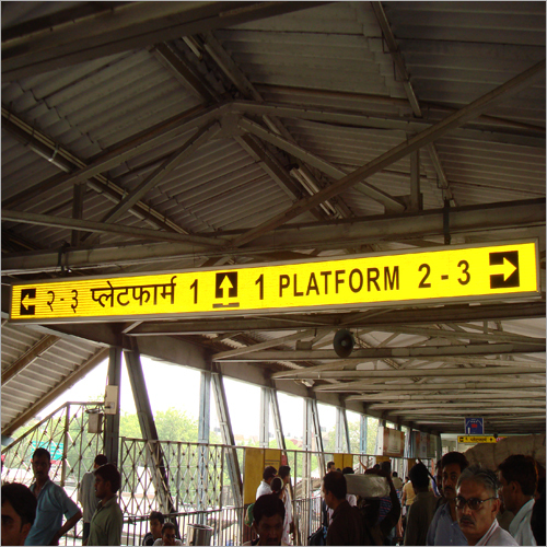 Illuminated Platform Signage