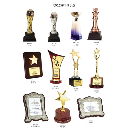 Trophies - Metal and Wood, Various Sizes | Customizable Design, Elegant, Durable, Polished and Matte Finish