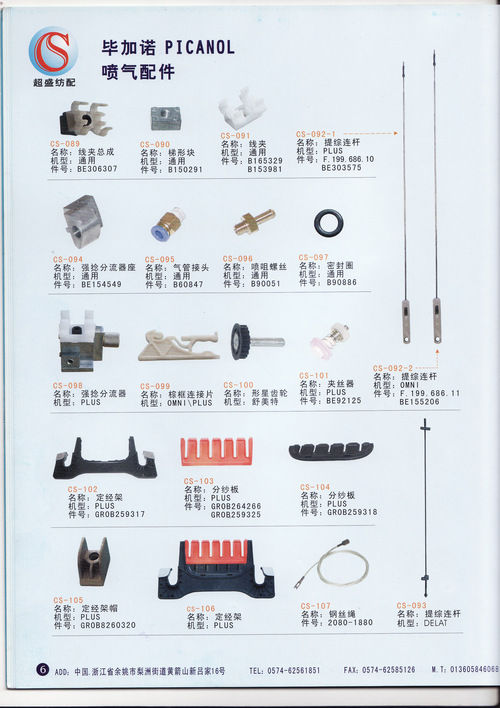 Picanol Airjet Looms Component