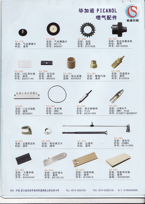 Picanol Airjet Loom Spares