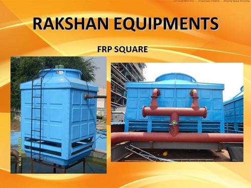Square Shape FRP Cooling Towers - FRP Molded Casing, Honeycomb PVC Fill, Alloy Aluminum Fan | Long Life, Hassle-Free, Robust, Excellent Cooling