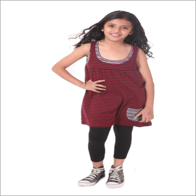 Girls's Knitted Long top with Legging