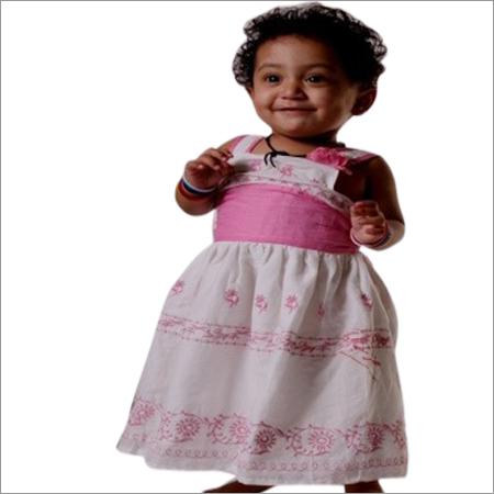Infant's Woven Embroidered Frock / Dress